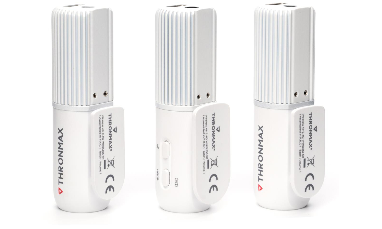 Zestaw Thronmax Space Wireless Biały - Widok od tyłu pod kątem