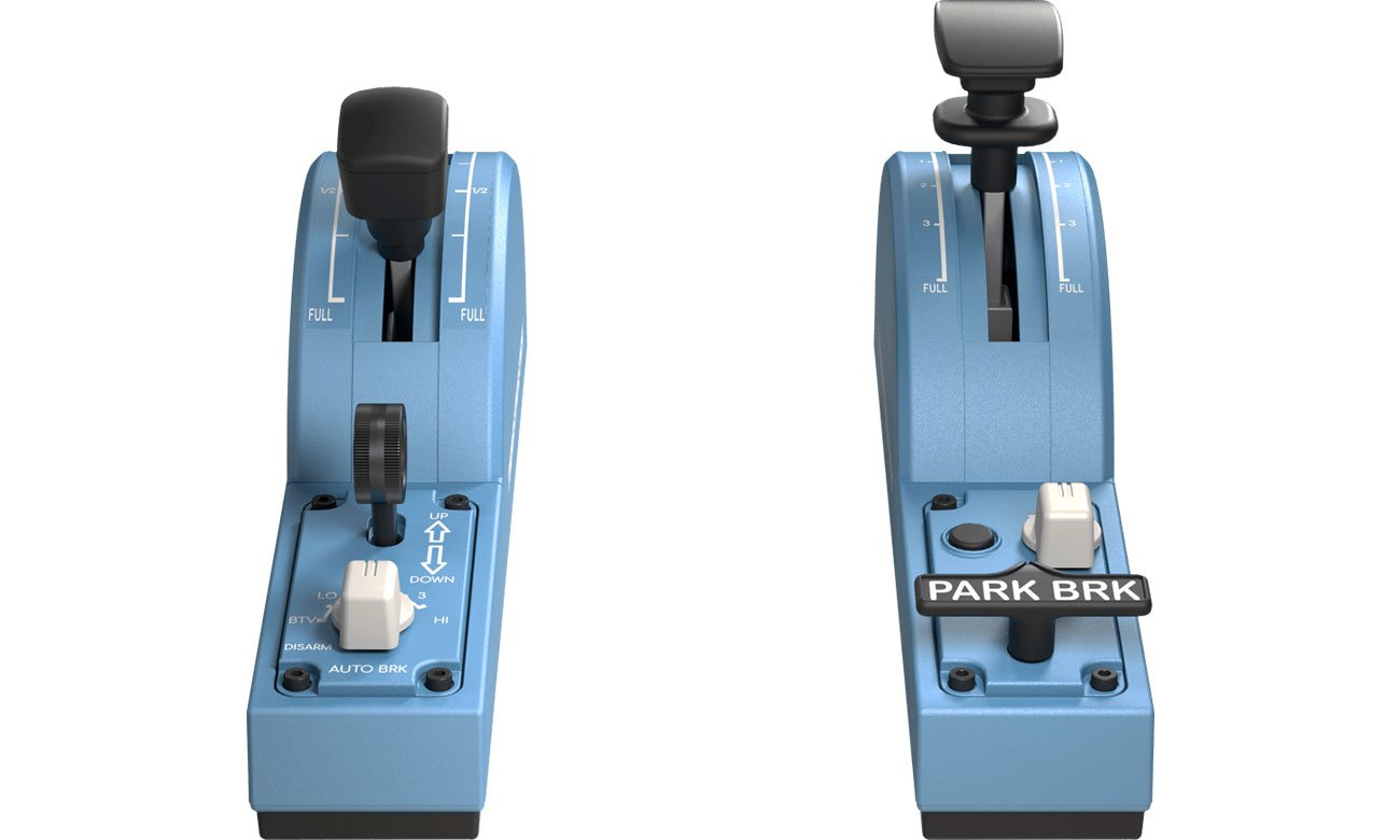 Uzupełnienie panelu przepustnicy Thrustmaster TCA Quadrant Add-On Airbus Edition - Widok z przodu