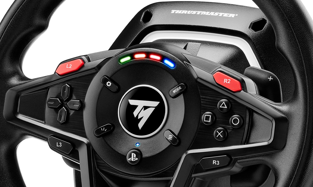 Рулевое колесо Thrustmaster T128 для PS4/PS5/PC — диоды скорости мотора