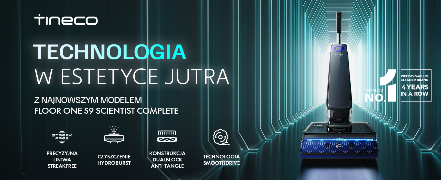 Tineco FLOOR ONE S9 Scientist Complete — Technologiczna innowacja w estetyce jutra