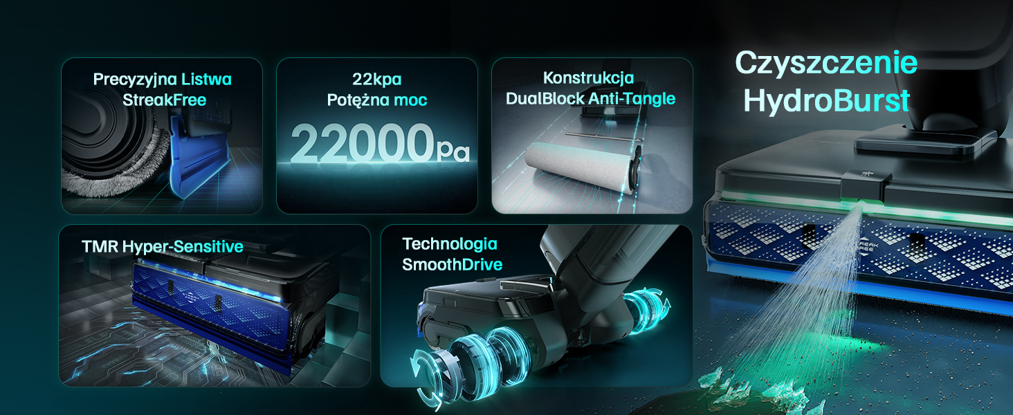 Tineco S9 Scientist — StreakFree, HydroBurst, DualBlock Anti-Tangle, SmoothDrive