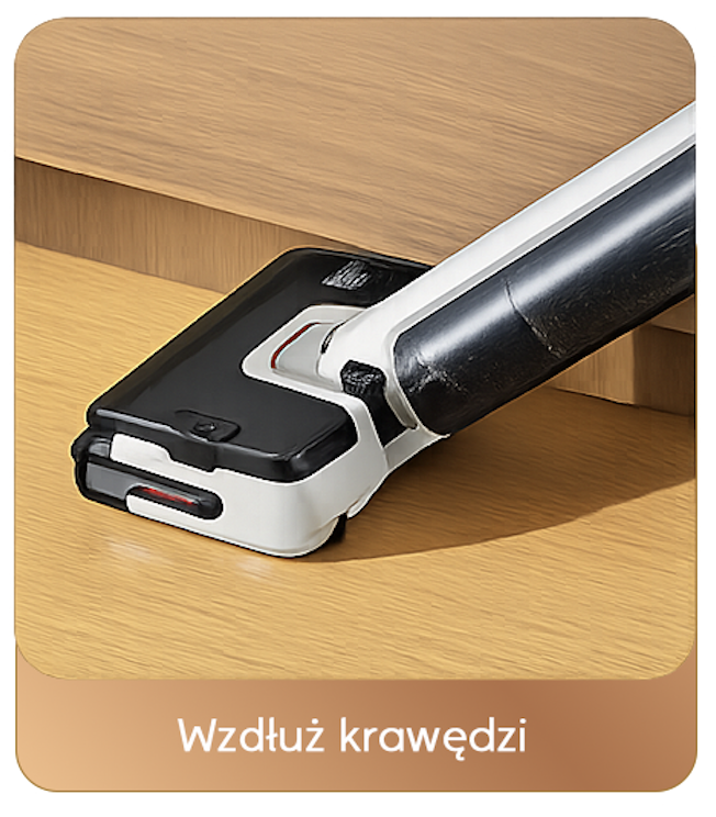 Czyszczenie wzdłuż krawędzi i w narożnikach