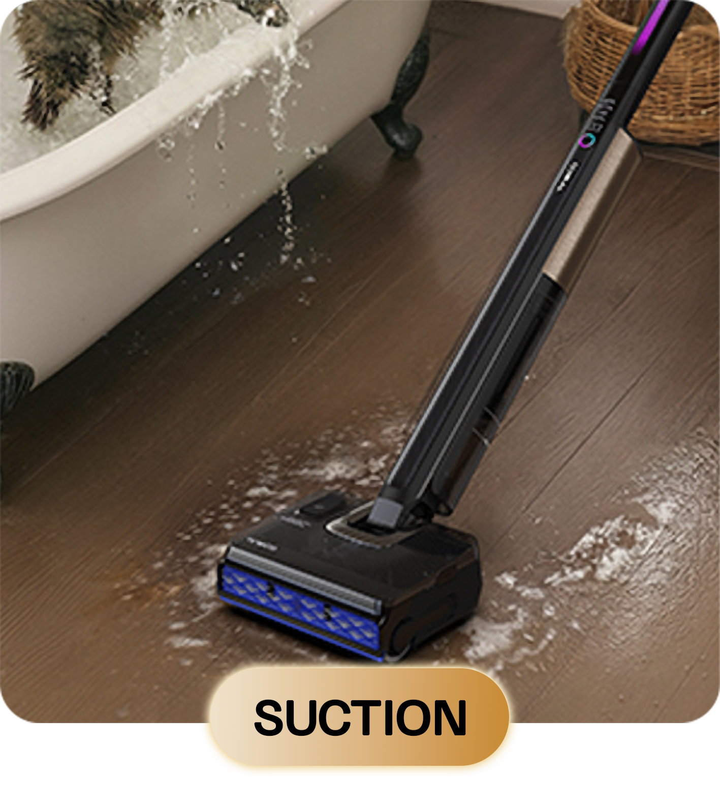 Tryb pracy Tineco FLOOR ONE S7 Fold Elite dopasowany do rodzaju sprzątania