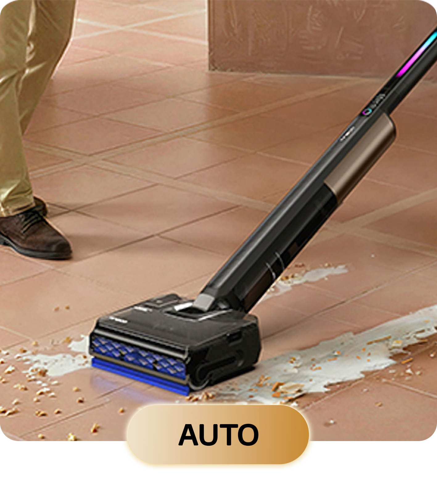 Tryb pracy Tineco FLOOR ONE S7 Fold Elite z maksymalną mocą czyszczenia