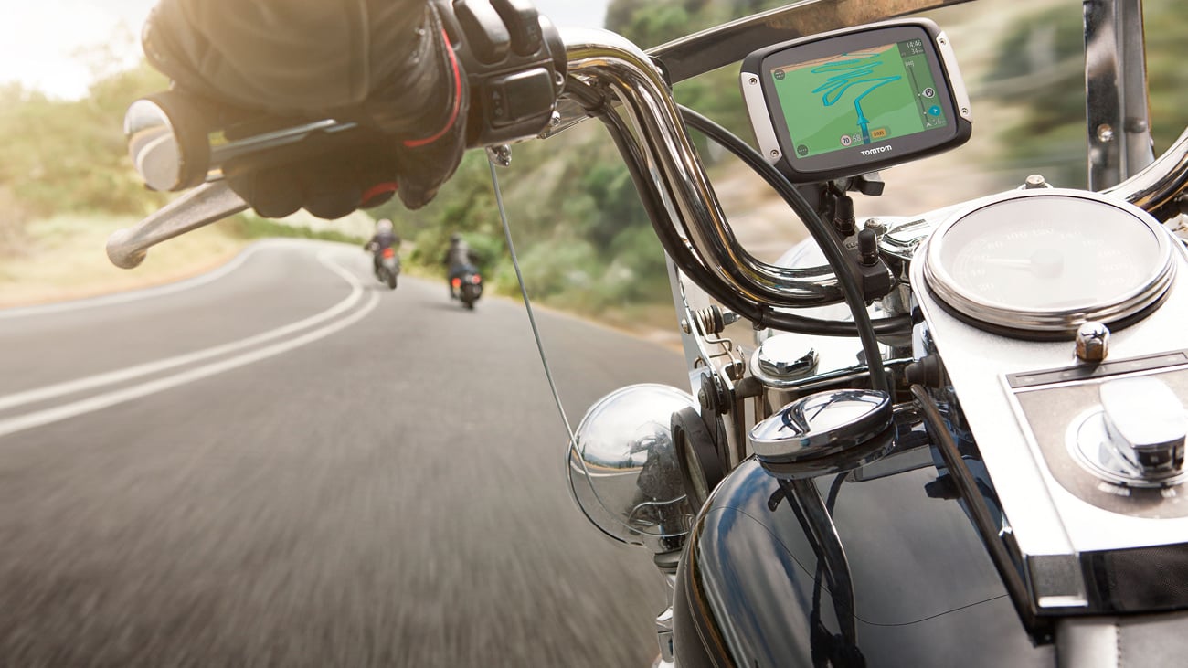 Nawigacja GPS TomTom Rider 400 - asystent pasa ruchu