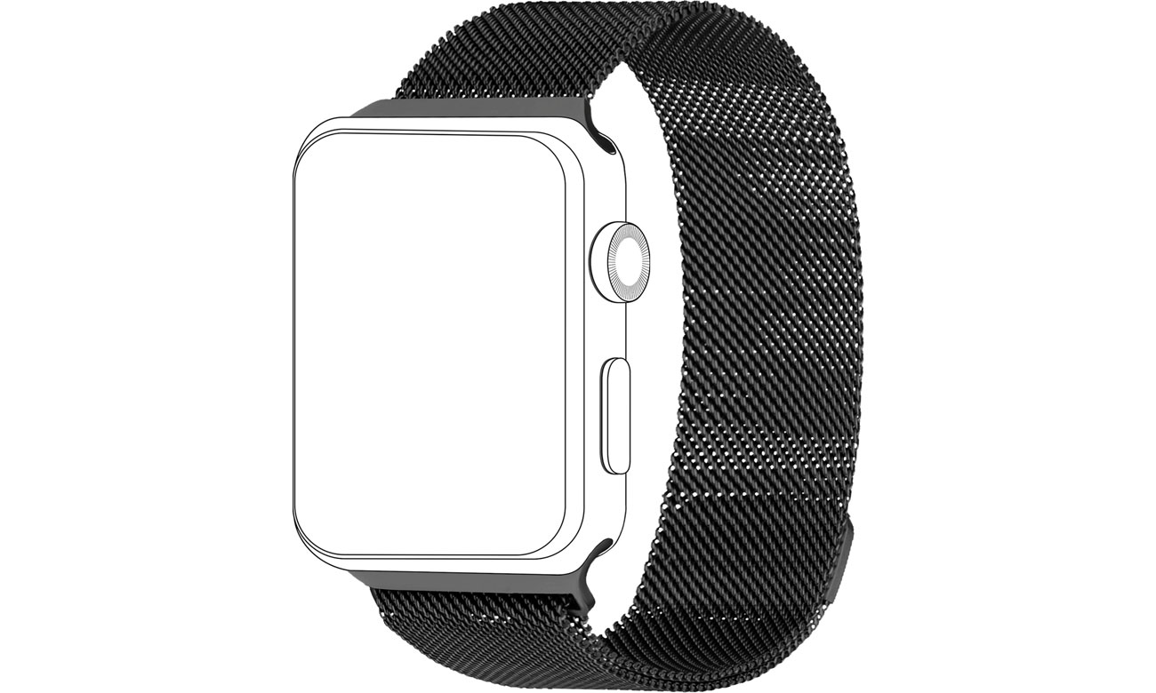 TOPP Pasek do Apple Watch 38/40mm Mesh czarny 40-37-1831
