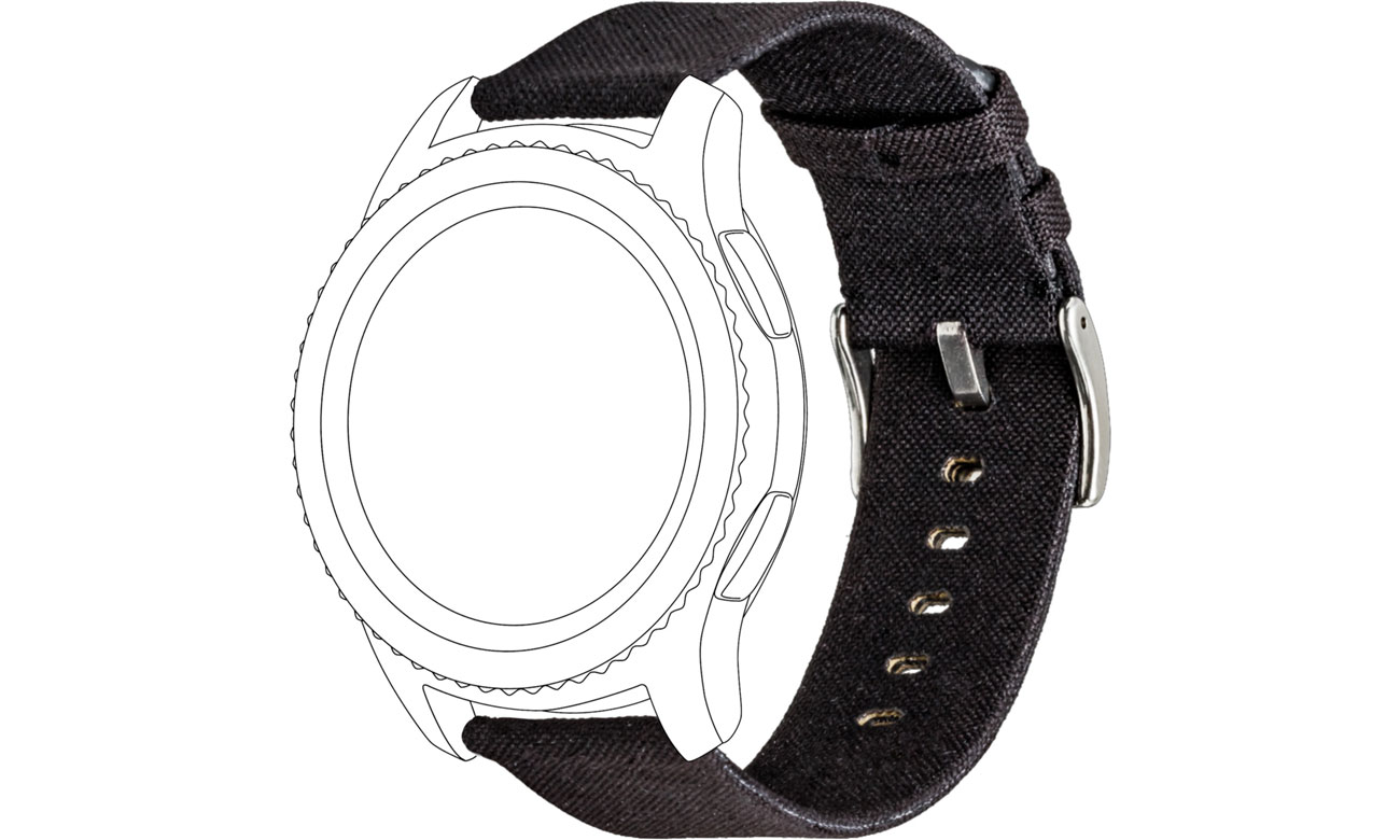 TOPP Pasek 46mm Nylon Pleciony czarny 40-37-1910