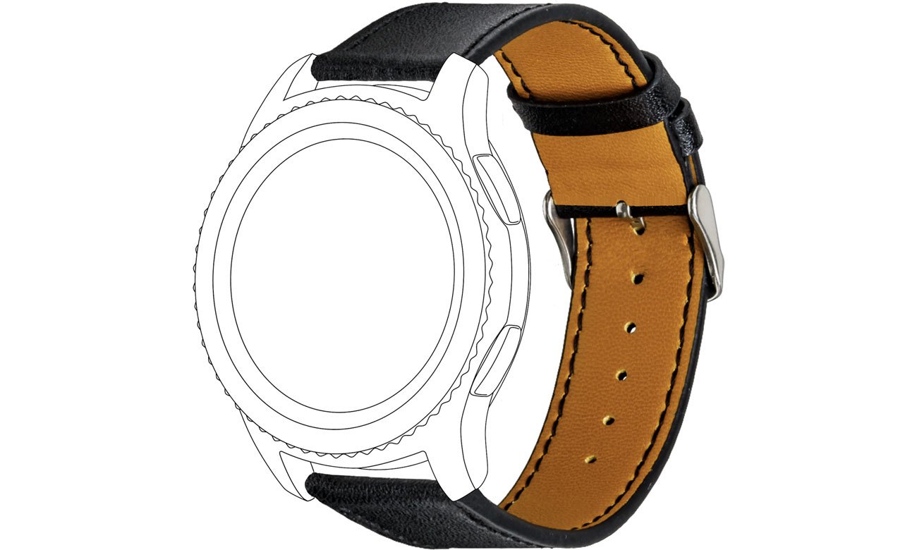 TOPP Pasek 46mm Skóra czarny 40-37-1913