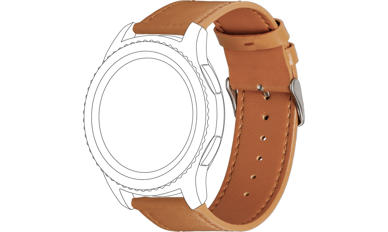 TOPP Pasek 46mm Skóra brązowy 40-37-1916