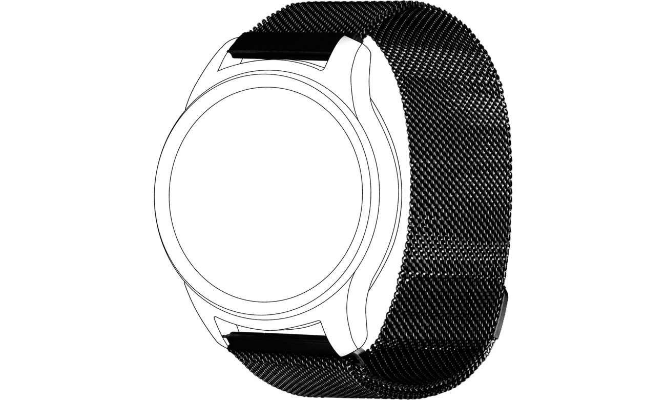 TOPP Pasek 42mm Mesh czarny 40-37-7598