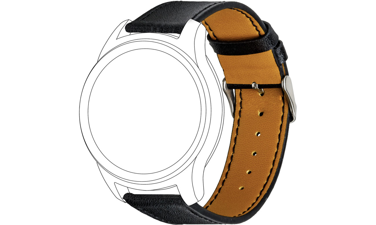 TOPP Pasek 42mm Skóra czarny 40-37-7603
