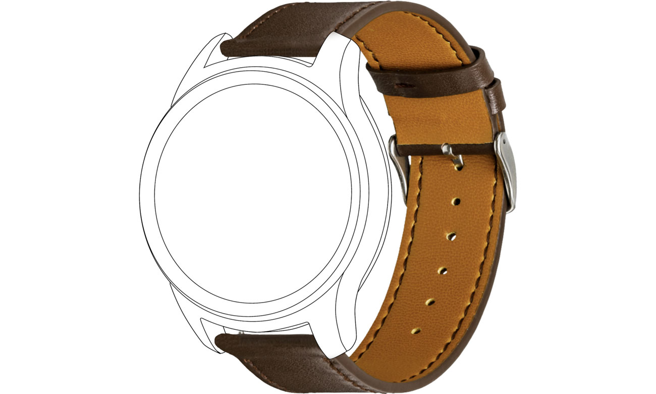 TOPP Pasek 42mm Skóra brązowy 40-37-7605