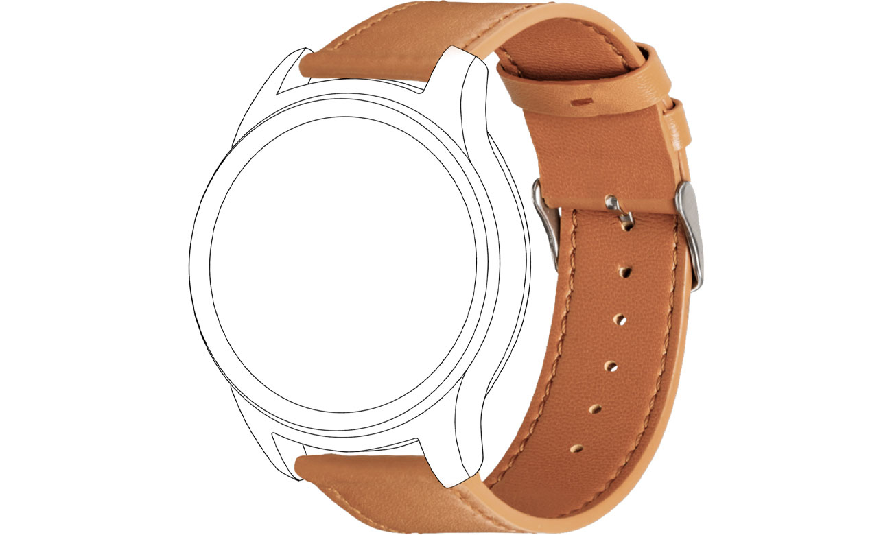 TOPP Pasek 42mm Skóra brązowy 40-37-7606