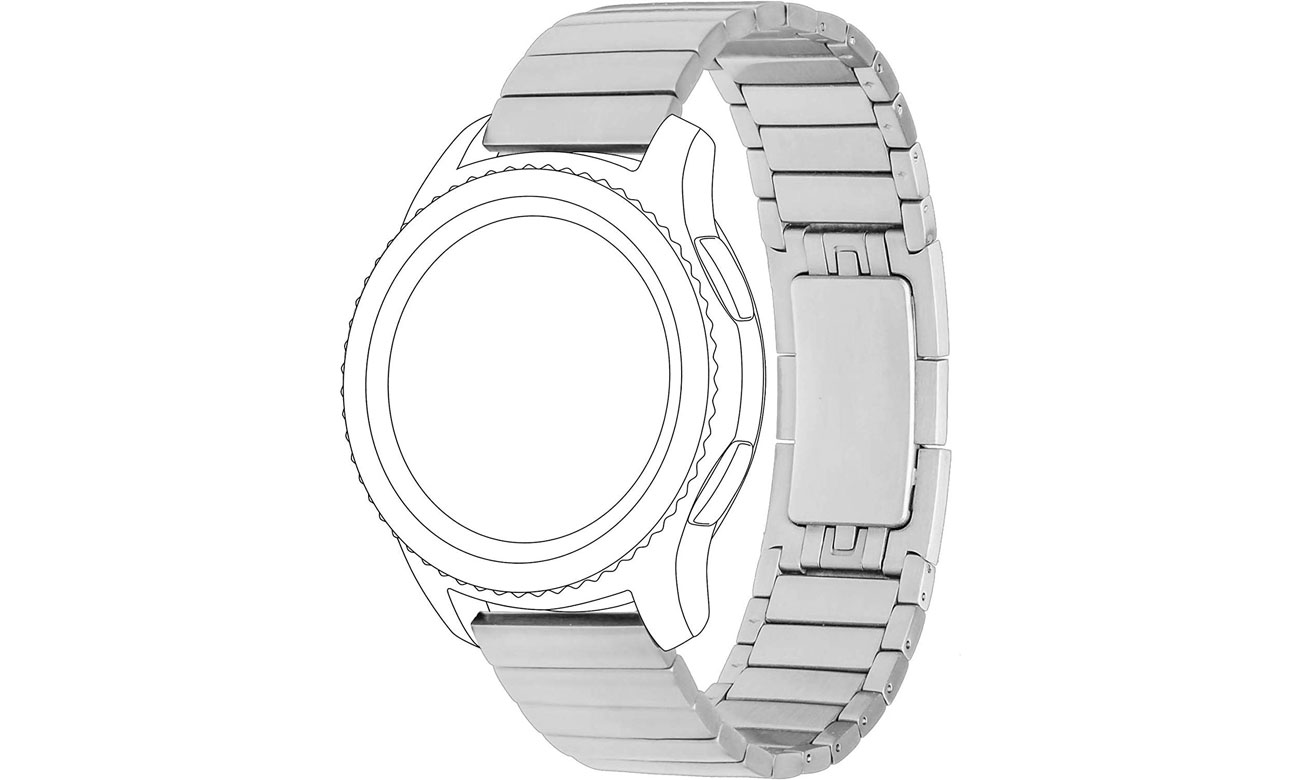 TOPP Pasek 46mm Bransoleta srebrny 40-40-4330