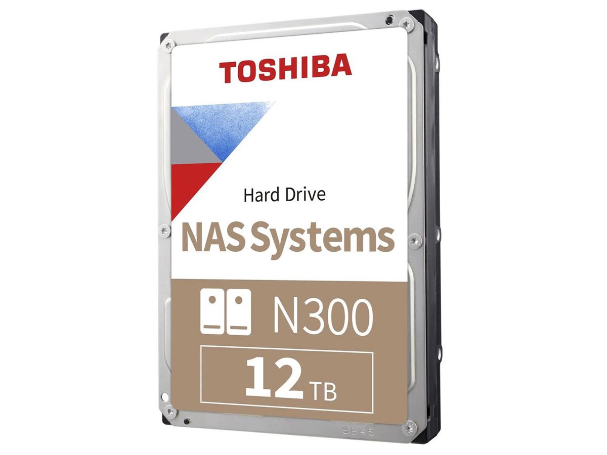 Dysk HDD Toshiba N300 NAS 12 TB SATA 256MB - Widok od przodu pod kątem