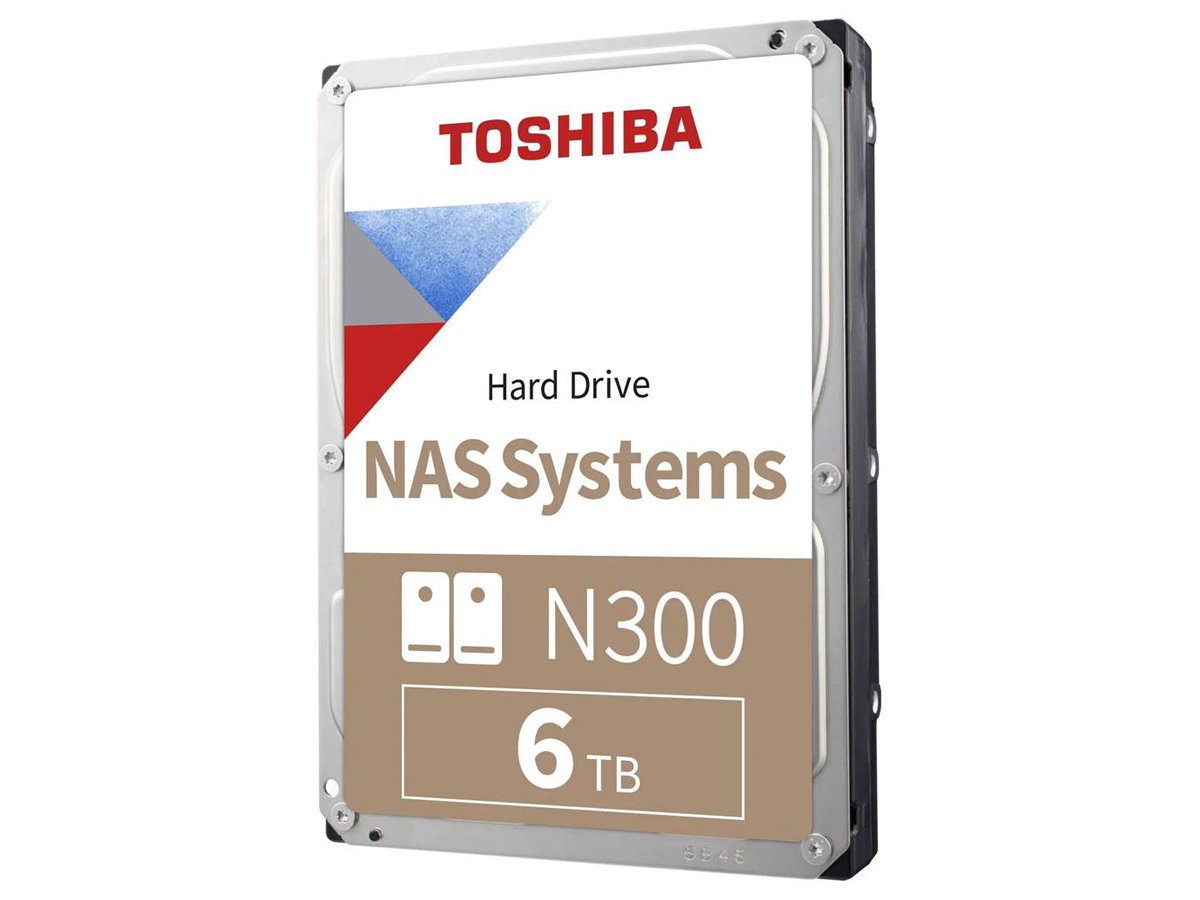 Dysk HDD Toshiba N300 NAS 6 TB SATA 256MB - Widok od przodu pod kątem