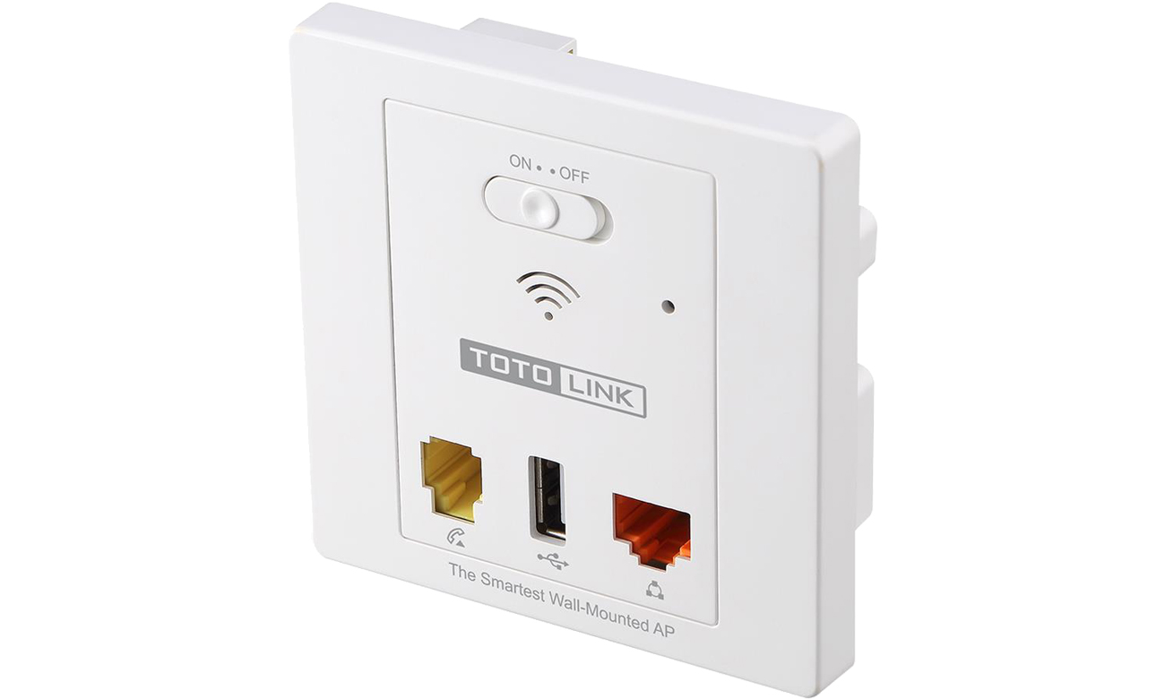 Access Point Totolink WA300 In-Wall Widok z prawej