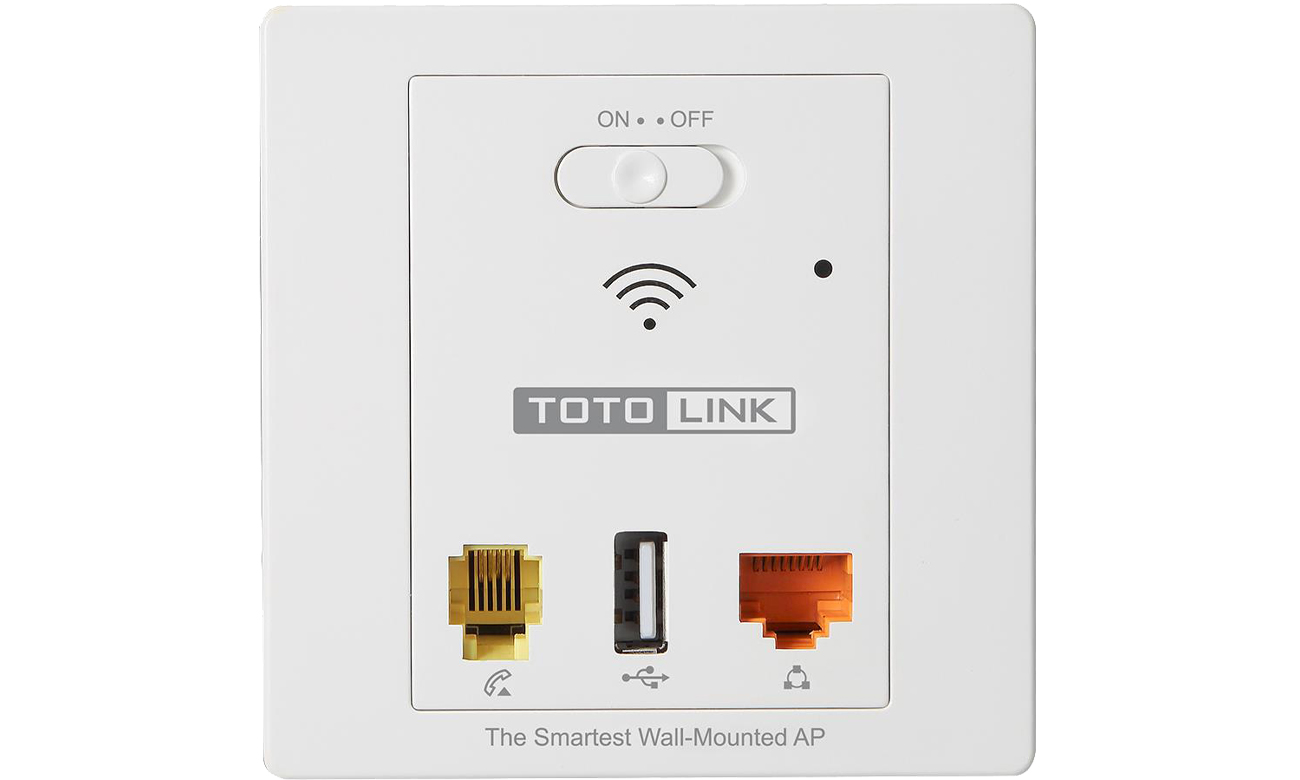 Access Point Totolink WA300 In-Wall Widok z przodu