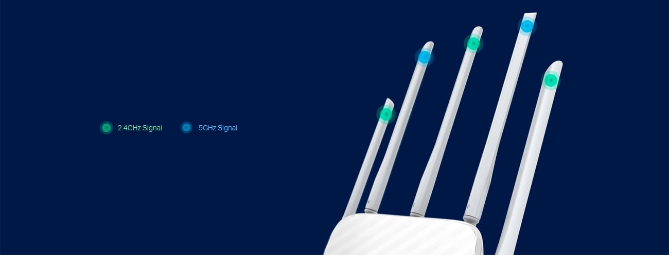 TP-Link Archer C60 pięć anten