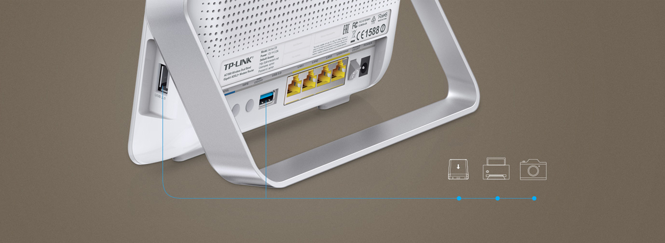 TP-Link Archer D9 port USB