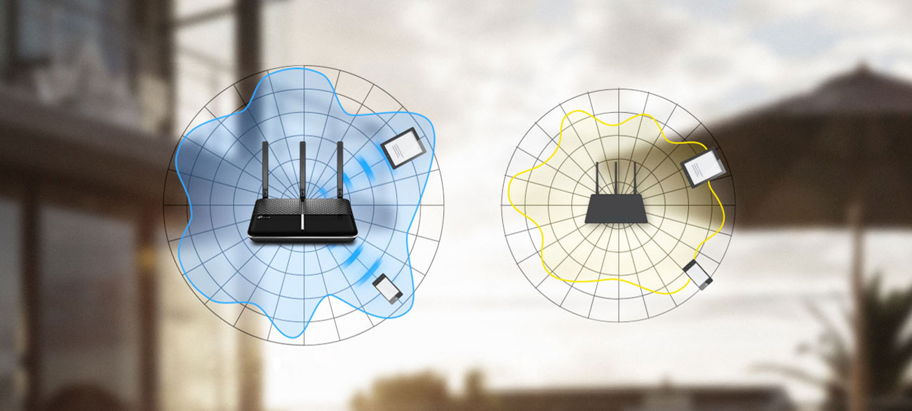 TP-Link Archer VR900 Trzy anteny, beamforming