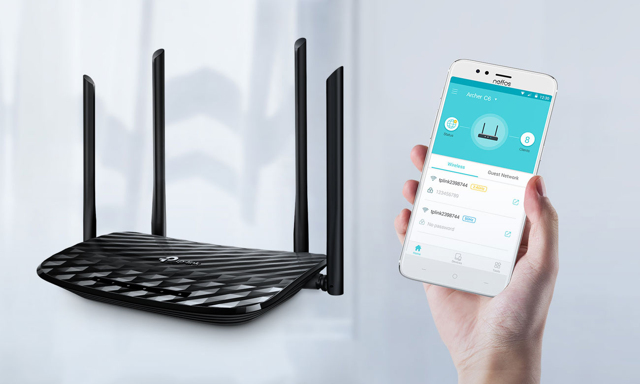 TP-Link Archer C6 Aplikacja Tether