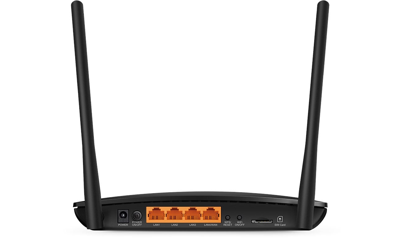 TP-Link Archer MR400 - Widok z tyłu, złącza, anteny