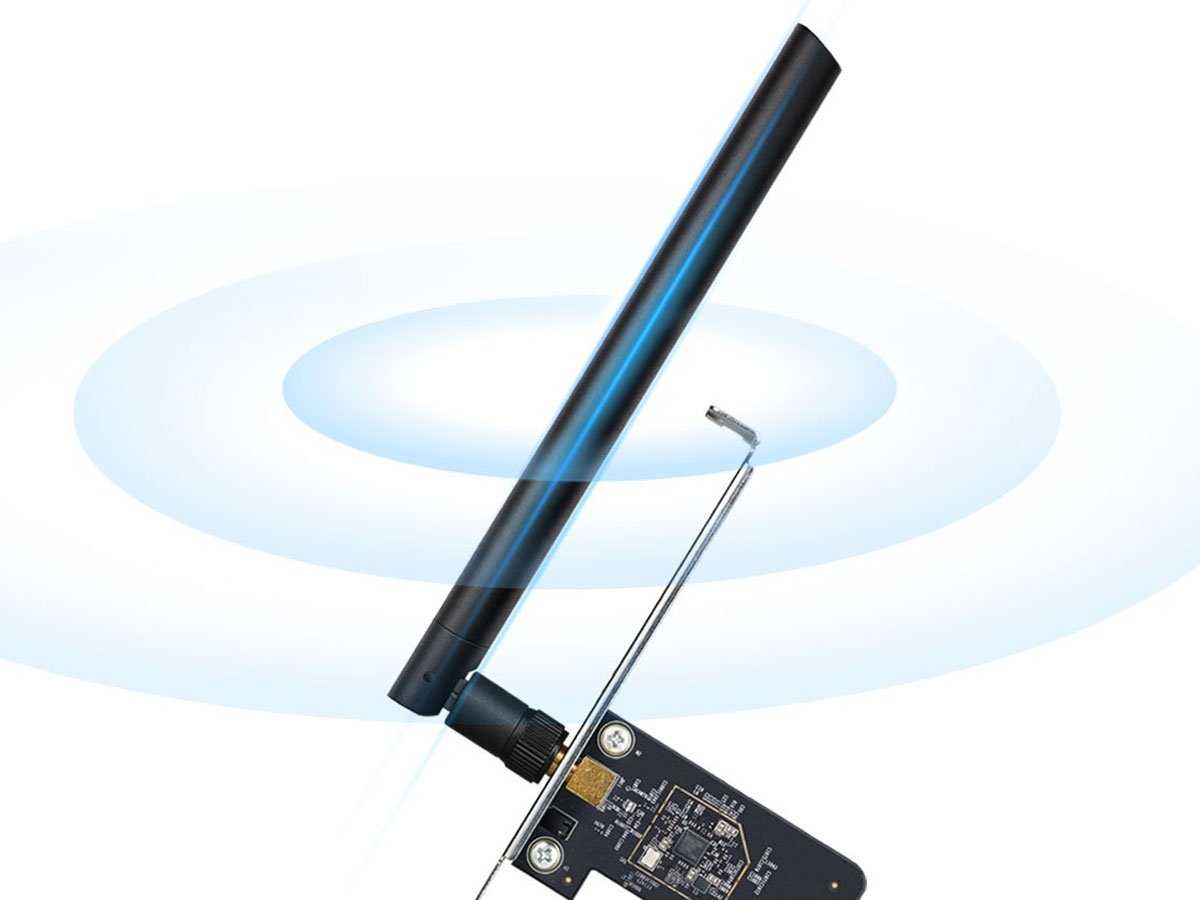 Dwupasmowa karta sieciowa TP-Link Archer T2E - Grafika lifestyle