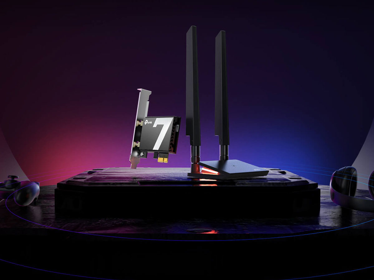 Trzypasmowa karta sieciowa TP-Link Archer TBE550E - Wi-Fi 7 – rewolucja w prędkości i stabilności