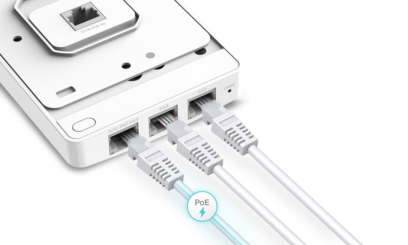 TP-Link EAP235-Wall Porty gigabitowe