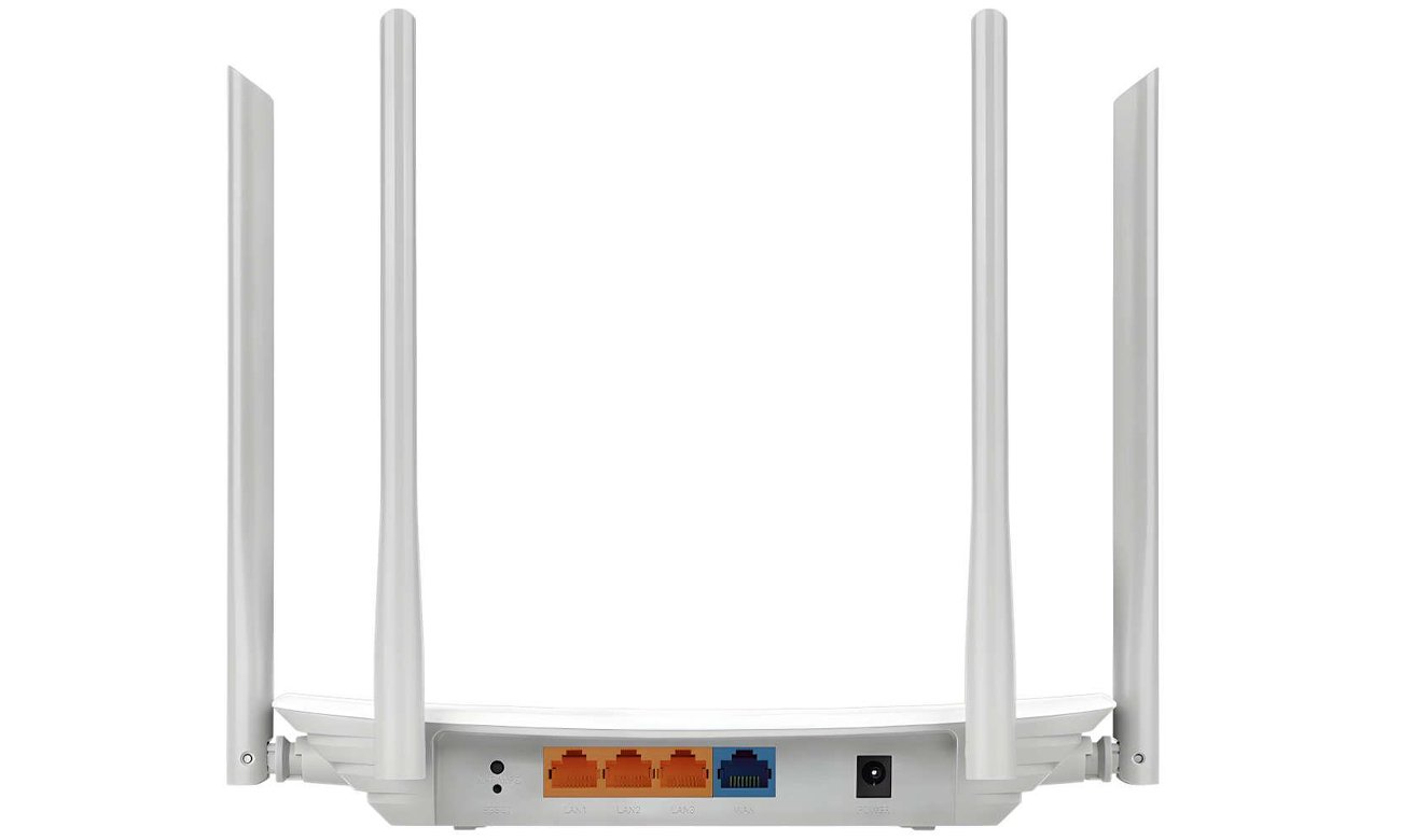 Dwupasmowy, gigabitowy router bezprzewodowy TP-Link Aginet EC220-G5 - Widok od tyłu