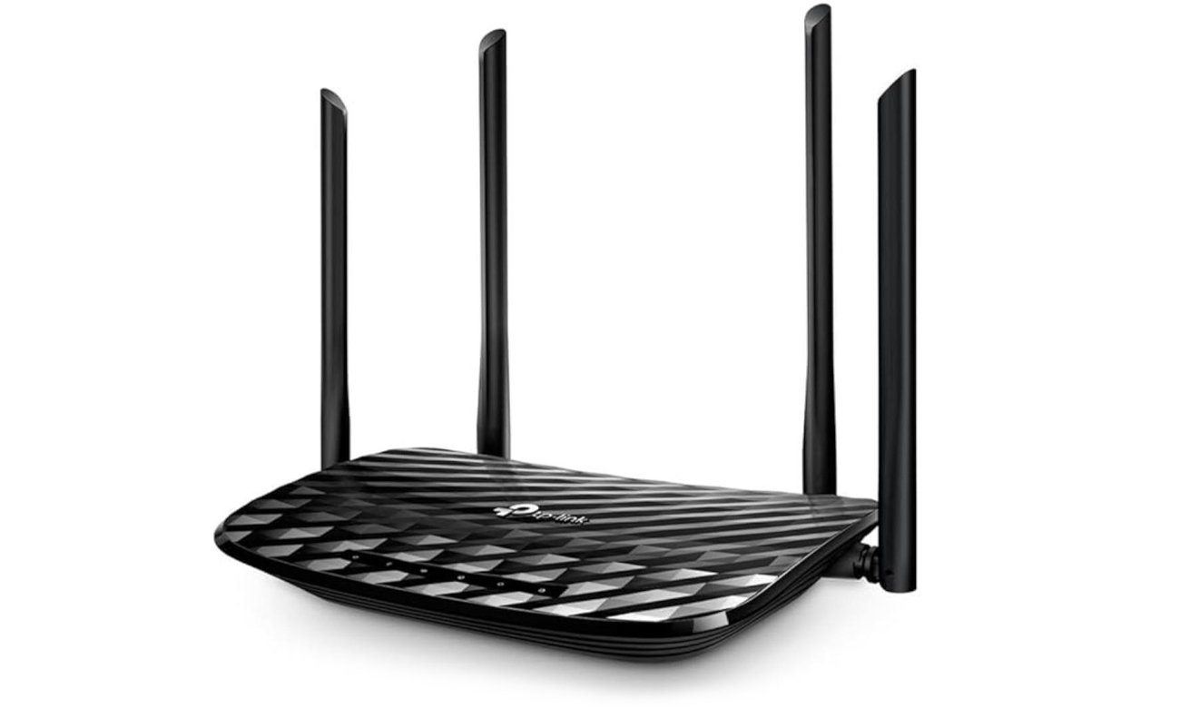 Dwupasmowy, gigabitowy router bezprzewodowy TP-Link Aginet EC220-G5 - Widok od przodu pod kątem