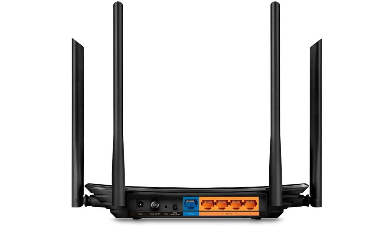 Dwupasmowy, gigabitowy router bezprzewodowy TP-Link Aginet EC220-G5 - Widok od tyłu