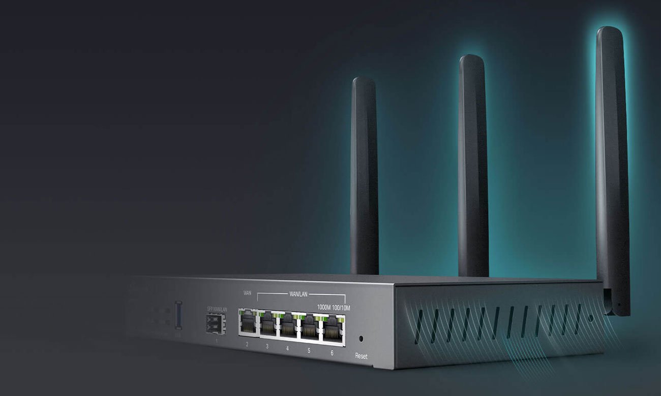 TP-Link ER706W anteny, porty