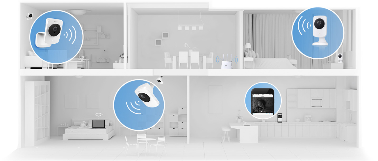 Kamera IP TP-LINK NC220 WiFi VGA LED IR