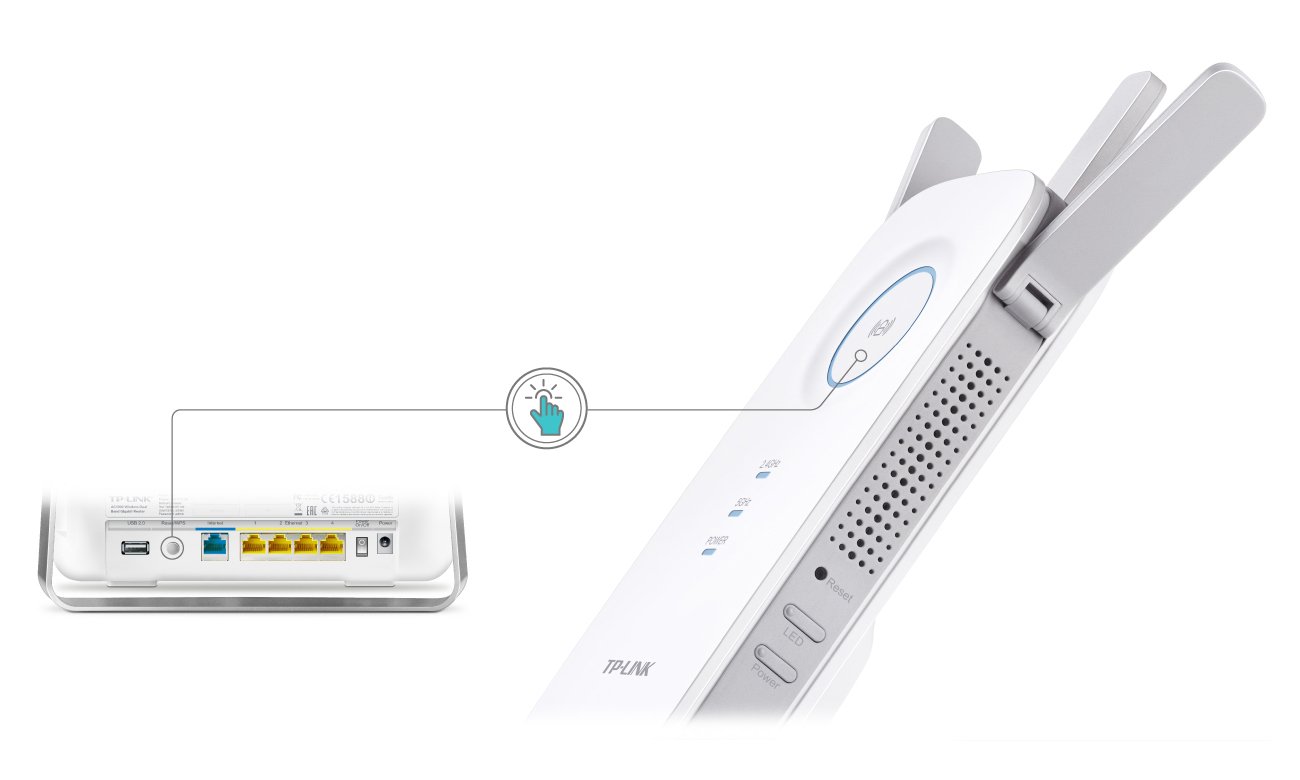 TP-Link RE355 przycisk WPS