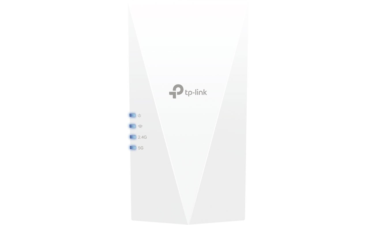 Uniwersalny wzmacniacz sieci bezprzewodowej TP-Link RE500X - Widok od przodu