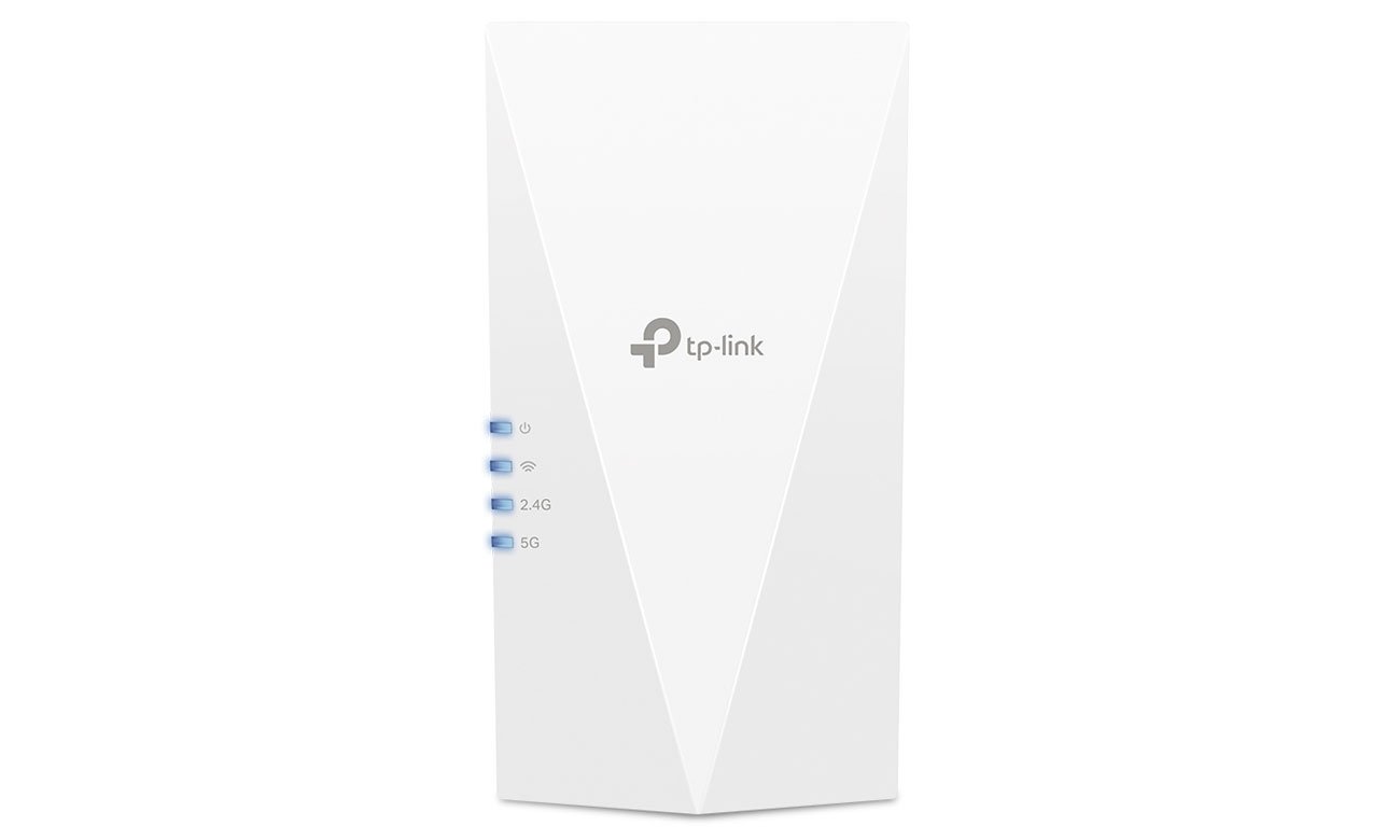 Uniwersalny wzmacniacz sieci bezprzewodowej TP-Link RE600X - Widok od przodu
