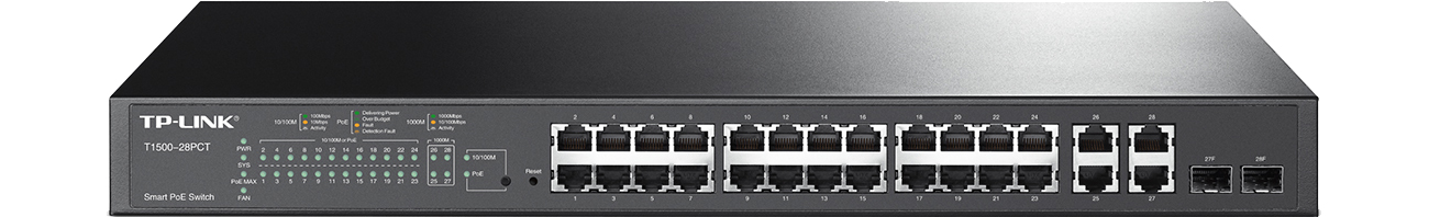 TP-Link T1500-28PC widok z przodu