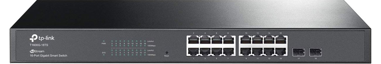 Switch TP-Link 18p T1600G-18TS 16x10/100/1000Mbit, 2xSFP