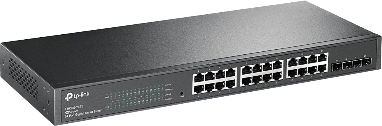 Switch TP-Link 28p T1600G-28TS(TL-SG2424) 24x1000Mbit, 4xSFP zarządzalny SMB