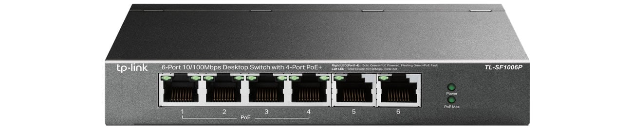  TP-Link 6p TL-SF1006P (6x10/100Mbit, 2xPoE+)