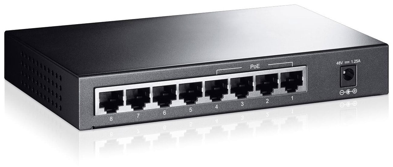 Switch TP-Link 8p TL-SF1008P zapobieganie obciążeniom