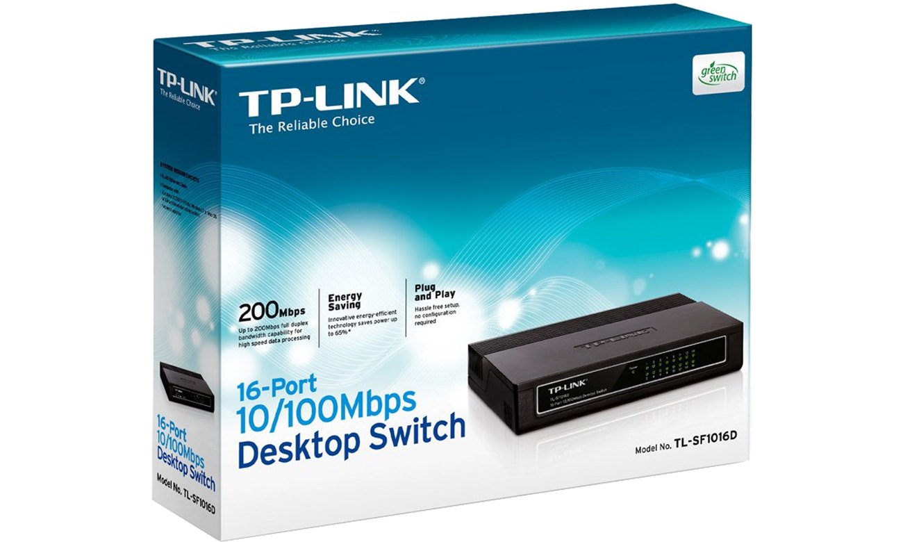 switch TL-SF1016D box