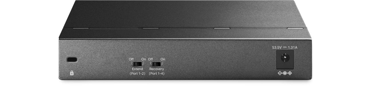 TP-Link TL-SG1006PP widok z tyłu
