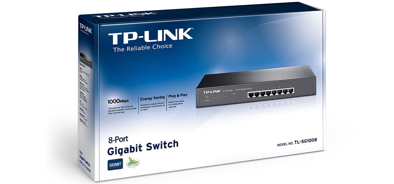 TP-Link 8p TL-SG1008 Rack 13 pudełko