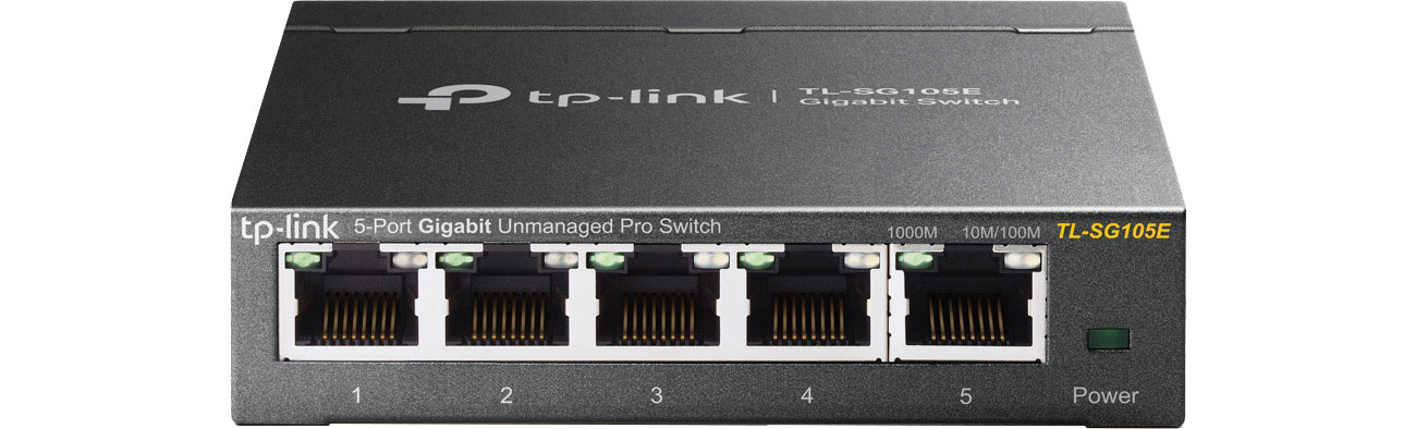 Switch TP-Link 5p TL-SG105E 5x10/100/1000Mbit (Unmanaged Pro) (SMB)
