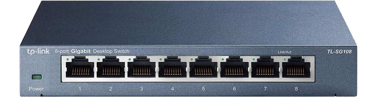 TP-Link 8p TL-SG108 Widok z przodu