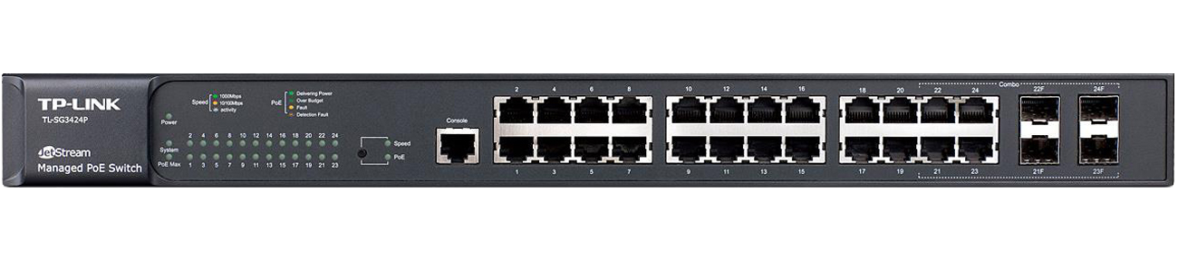 TP-Link TL-SG3424P przód urządzenia