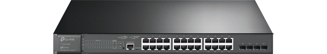 TP-Link TL-SG3428MP Widok z przodu